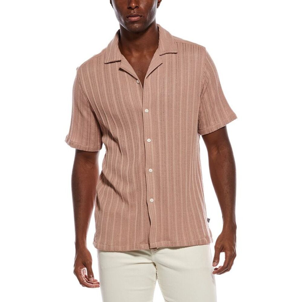 Civil Society Mens  Javier Jacquard Shirt, Orange